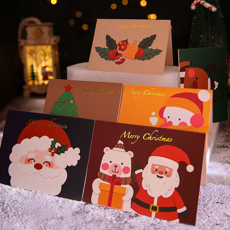 Oil Painting Christmas Card Set – Old Man and Bear Series